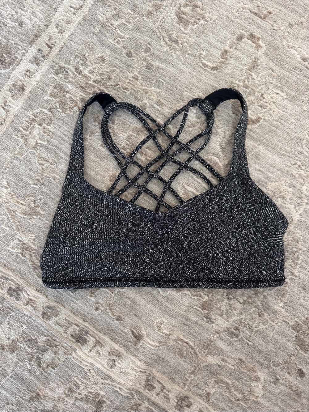 Lululemon Free-To-Be Sports Bra - Black and White
